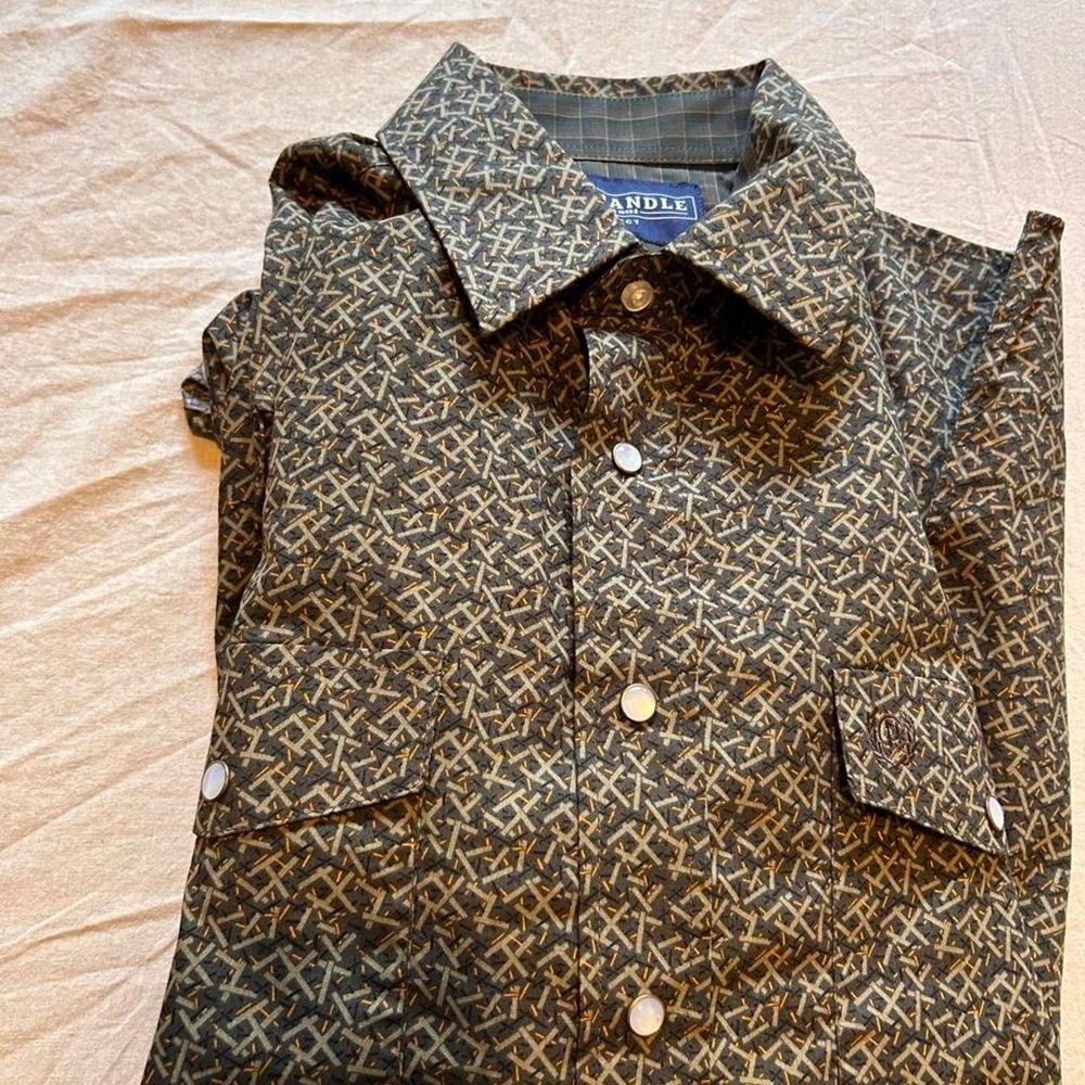 Panhandle Select pearl button western shirt size S